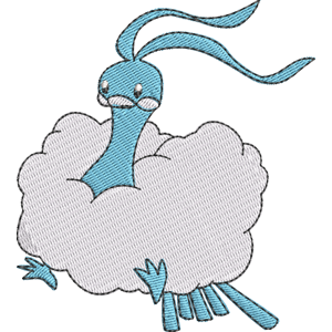 Altaria Pokemon Free Coloring Page for Kids