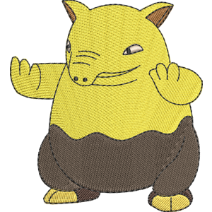 Drowzee 1 Pokemon Free Coloring Page for Kids