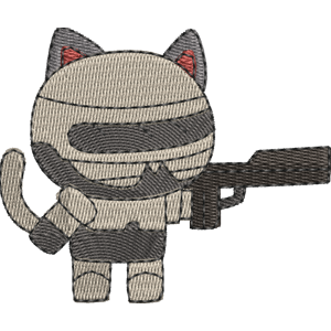 Cybercop StrikeForce Kitty Free Machine Embroidery Design