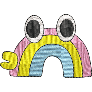 Rainbowtchi Tamagotchi Free Machine Embroidery Design