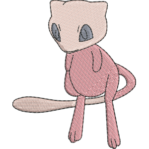 Mew 1 Pokemon Free Coloring Page for Kids