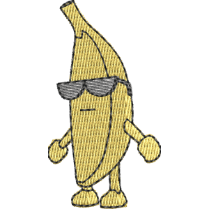 Golden Banana Stumble Guys Free Machine Embroidery Design