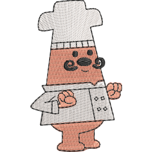 Chef Fritz Wow! Wow! Wubbzy! Free Machine Embroidery Design