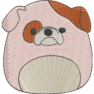 Bronk the Bulldog Squishmallows Free Machine Embroidery Design