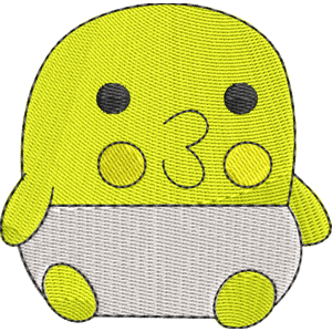 Chibipatchi Tamagotchi Free Coloring Page for Kids