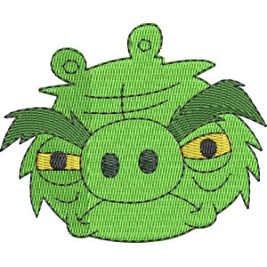 Grouchy Pig Angry Birds Pigs Free Machine Embroidery Design