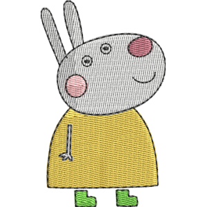 Mademoiselle Donkey Peppa Pig Free Machine Embroidery Design