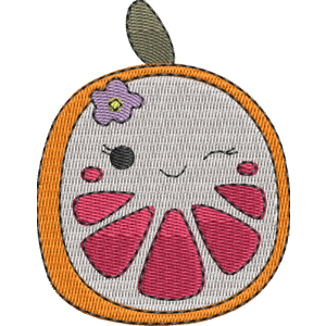 Capri the Orange Squishmallows Free Machine Embroidery Design