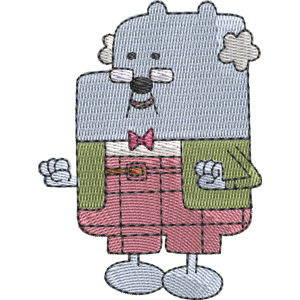 Mr. Gummy Wow! Wow! Wubbzy! Free Machine Embroidery Design