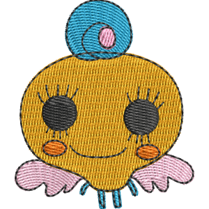 Ura Memetchi Tamagotchi Free Machine Embroidery Design