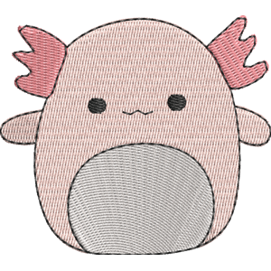 Archie the Axolotl Squishmallows Free Machine Embroidery Design