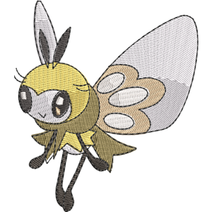 Ribombee Pokemon Free Coloring Page for Kids