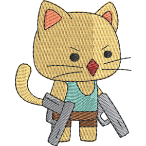 Lara StrikeForce Kitty Free Coloring Page for Kids