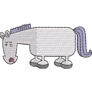 Horse Wow! Wow! Wubbzy! Free Machine Embroidery Design