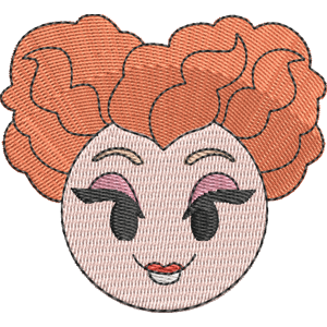 Winifred Sanderson Disney Emoji Blitz Free Machine Embroidery Design