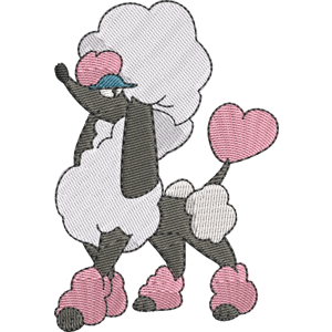 Furfrou - Heart Style Pokemon Free Coloring Page for Kids