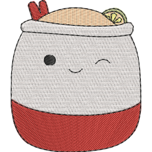 Daley the Lo Mein Squishmallows Free Machine Embroidery Design