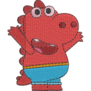 Dino The Game Catchers Free Machine Embroidery Design