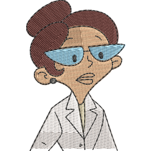 Mrs. Sanchez ChalkZone Free Machine Embroidery Design