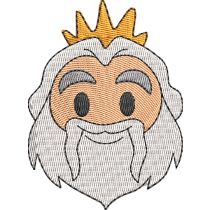 King Triton Disney Emoji Blitz Free Machine Embroidery Design