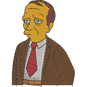 Bob Newhart Simpsons Free Machine Embroidery Design