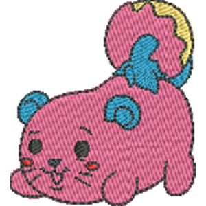 Miji the Cheetah Pikmi Pops Free Machine Embroidery Design