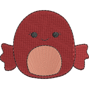 Barella the Betta Fish Squishmallows Free Machine Embroidery Design