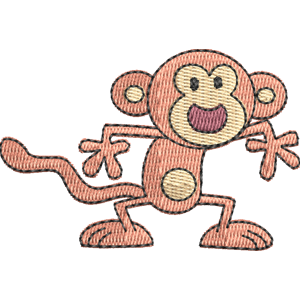 Monkeys Wow! Wow! Wubbzy! Free Machine Embroidery Design