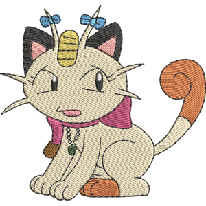 Meowzie Pokemon Free Coloring Page for Kids