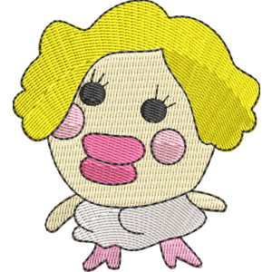 Ms. Blonde Tamagotchi Free Coloring Page for Kids