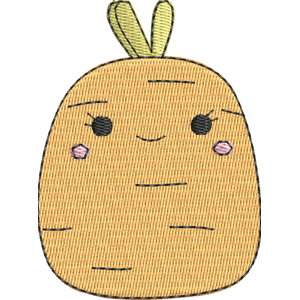 Caroleena the Carrot Squishmallows Free Machine Embroidery Design