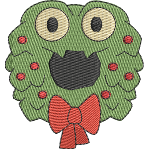 Man-Eating Wreath Disney Emoji Blitz Free Machine Embroidery Design