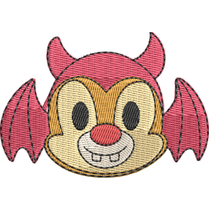 Devil Dale Disney Emoji Blitz Free Machine Embroidery Design