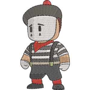 Mime Rowan Stumble Guys Free Machine Embroidery Design