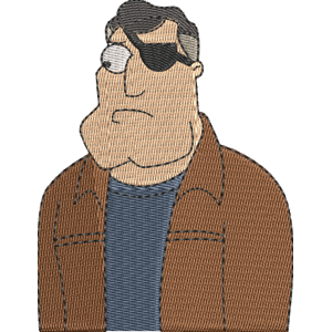 Jack Smith American Dad! Free Machine Embroidery Design