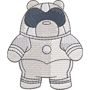 Silver Bear We Bare Bears Free Machine Embroidery Design