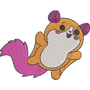 Eggnog the Squirrel Pikmi Pops Free Machine Embroidery Design