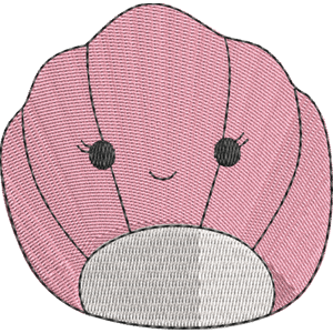 Aicha the Seashell Squishmallows Free Machine Embroidery Design