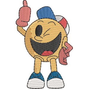 Jr. Pac-Man Pac Man Free Machine Embroidery Design