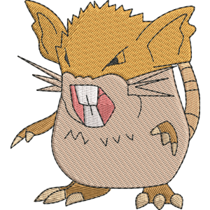 Raticate 1 Pokemon Free Coloring Page for Kids
