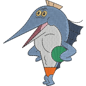 Swordfish Zig & Sharko Free Machine Embroidery Design