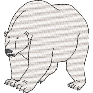 Polar Bear Regular Show Free Machine Embroidery Design