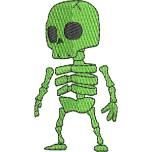 Swamp Skeleton Stumble Guys Free Machine Embroidery Design