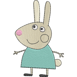 Rebecca Rabbit Peppa Pig Free Coloring Page for Kids