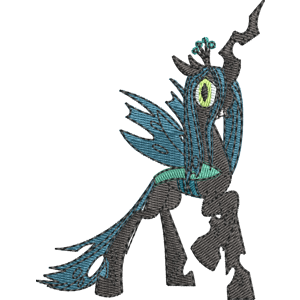 Queen Chrysalis My Little Pony Friendship Is Magic Free Coloring Page for Kids