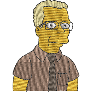 Dr. Raufbold Simpsons Free Machine Embroidery Design