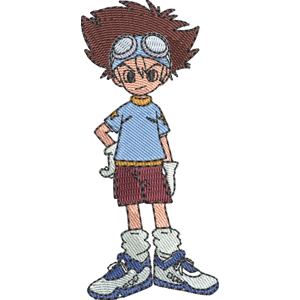 Tai Kamiya Digimon Free Coloring Page for Kids