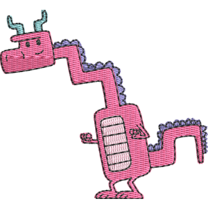 Chumley the Crusty Cragosaurus Wow! Wow! Wubbzy! Free Machine Embroidery Design