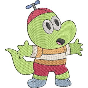 Gnarlio Jr. OK K.O.! Let's Be Heroes Free Machine Embroidery Design