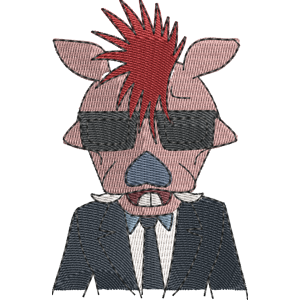 Shishido Aggretsuko Free Machine Embroidery Design